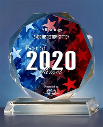 2020 Best Smog Inspection Station Award