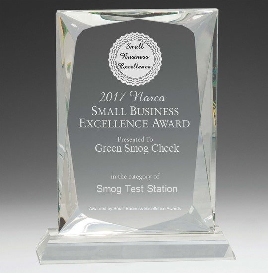 small business excellence award in the category of smog check stations